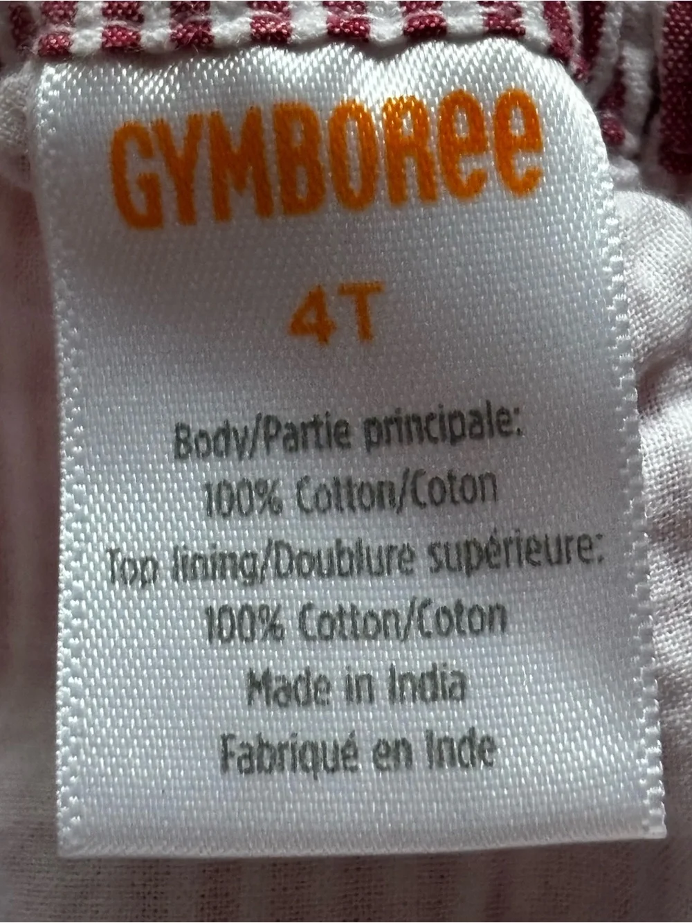 Gymboree Pink & White Striped Top